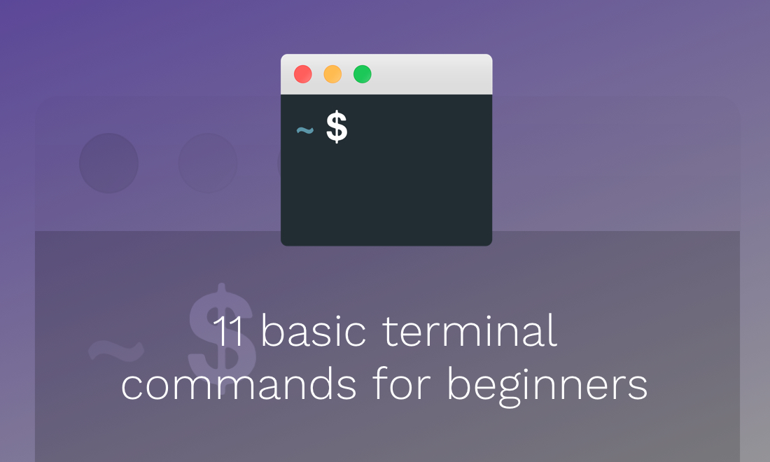 11 basic terminal commands for beginners
